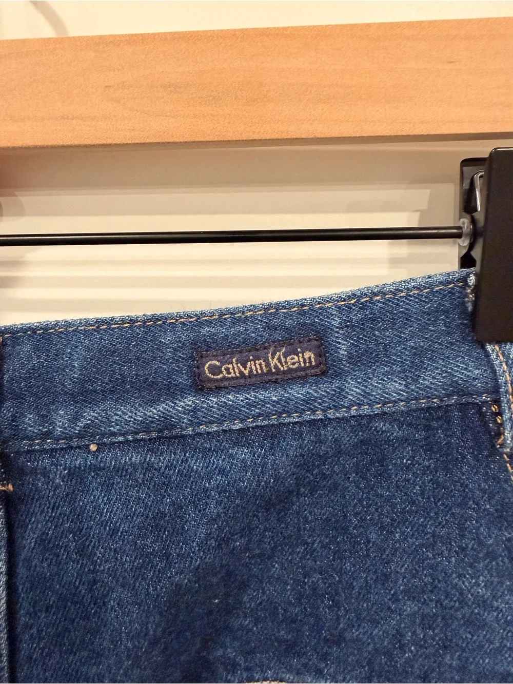 Vintage Calvin Klein Made in USA Denim Jeans Women’s Size 12 80s Ribcage Barrel